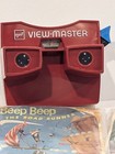 Vtg Gaf Red View Master Viewer W 33 Reels Disney Peanuts Pooh 1960 s 