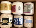 Crochet Thread Lot  6 Various