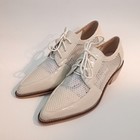 Women s Beige Heeled Oxfords - Size 5 Size 220