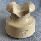 Vtg Locke 2 Usa White Ceramic Telegraph Electrical Insulator