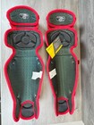 Easton Gametime Adult Catcher s Leg Guards - Red Adult 17 5  New