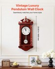 Vevor Grandfather Clock Vintage Pendulum Wall Clock 23 2 In With Quartz Movement