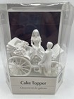 Wilton Wedding Cake Topper Just Married Bride Groom W  Carriage Vintage 2006