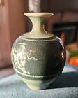 Miniature Korean Koryo Celadon Choson Dynasty Style Flowers Vase