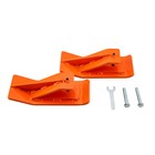 2x Bucket Protector Ski Edge Tamer Protector Snow Removal For Wheel Loader