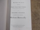 Madam Butterfly  A Japanese Tragedy--english Version Libretto-1905