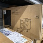 Rubbermaid Commercial Fg617388bla 32 Gal  Janitor Cleaning Cart W  Zippered Bag