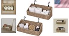 Rustic Seagrass Baskets For Kitchen   Bathroom  2 Pack