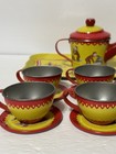 Vintage Curious George Tin Tea Set   Classic Toys - Complete - Acceptable