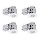  Electric 90718 3  Led Ic Rated Swivel Round Trim 4-pack 4  White Round Swivel