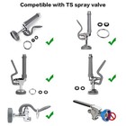 Kwode B0107 Pre Rinse Spray Valve Repair Kit For All Brand Commercial Gray