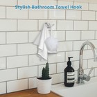 Bathroom Towel Hooks  Brushed Nickel Robe   Towel Hooks For Bathroom Wall Mou   