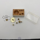 Vintage Ohaus Fractional Weight Set Brass Weights In Case Usa