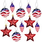 Sfcddtlg Ornaments Hanging Balls- 4th Of July Independence Day 12 Pcs Patriotic