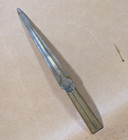 Ges Gesch Letter Opener Brass Art Nouveau Antique Gold Tone Desk Top German Deco