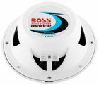 Boss Audio Mr50 5 25 Inch 2-way Round Waterproof Marine Boat Speakers Pair White
