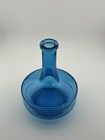 Vintage  5 Liter Decanter Bottle Aqua Blue  Glass Made In Belgium 7 