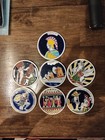 7 Vintage Lito Greek Ceramic Tile Pottery Coasters