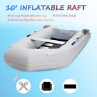 10ft Inflatable Boat W pump Raft Fishing Dinghy Tender Pontoon Rescue Heavy Duty