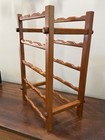Vintage Mid Century Danish Modern Style Teak Wood 15 Bottle Wine Rack
