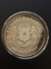 2010 Somalia African Wildlife Elephant  Bu 1 Oz  999 Silver Coin Somali Republic