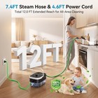 Pressurized Steam Cleaner  3-level Adjustable Handheld Steamer  Normal  Black