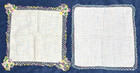 16 Crochet Tatted Lace Trim Hankies Vintage Lot Variety