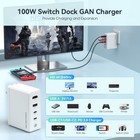 Power  dd Pro 100w 5 Ports Usb C Wall Fast Charger New
