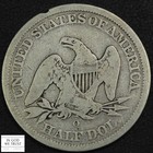 1843 O Seated Liberty Silver Half Dollar 50c - Cleaned
