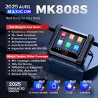 2025 Autel Maxicom Mk808s Mx808s Bidirectional Car Diagnostic Scanner Key Coding