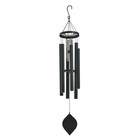Stylecraft Large Double Wind Chimes Black Powder Coated Aluminum   Steel - New
