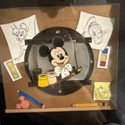 Mickey Mouse On Animator s Desk Jumbo Pin Brush Of Magic 2-pc  Limited Edition