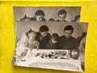 Funeral Baby Open Coffin  Young Family Post Mortem Vintage Photo