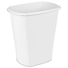 10 Gallon Plastic Trash Can Open Top Kitchen Workspace Wastebasket 