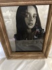 Original Photo Beautiful Girl Framed In Glass Sgnd Verso