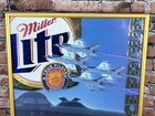 Miller Lite Air Force Proud Military Advertising Hanging Beer Mirror Sign
