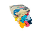 Pallet Of 25lb Compressed Bags Of Colored T-shirt Cleaning Rags  40 Bags 1000lb 