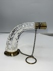 Antique Victorian Lay Down Cut Crystal Glass Perfume Scent Bottle W Original Cap