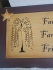 Vintage Wall Plaque  Faith  Family  Friends  Home Decoration  Wall Hanging  Sale
