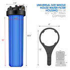 20  X 4 5  Big Blue Whole House Water Filter Housing Filtration System Cartridge