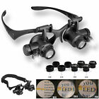 Max 25x Magnifying Eye Glass 8 Led Lens Loupe Jeweler Watch Repair Magnifier 