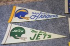 Lot-8 Vintage 1970s Nfl Mini Felt Pennants 9x4 Collection Afc Nfc Football