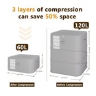 3-layer Compressible With Zippers Blanket   Comforter Storage Bag ultra Space   