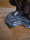 Vtg Carved Wood Happy Buddha Asian    9 To 10 Inch