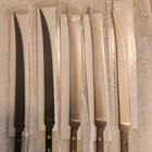 Lot Of 5ea  Hanley 7  Filet Blade Blanks W o Handle For Chef s Knife  - New