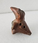 South American Ocarina Flute Bird Shaped Zoomorphic Clay Pre-columbian Style 4   