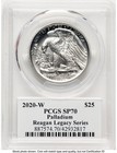 2020-w Palladium Eagle 1 Oz Burnished Reagan Legacy Series Michael Reagan Pcgs   