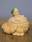 Vtg Enesco Ceramic Crazy Crab Kooky Cookie Jar Orange   Green 1987