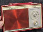 Vintage Lloyd s Solid State 8 Transistor Am Portable Radio Red Model 7544