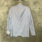 Calvin Klein Men Light Blue Solid 2 Button Mariano Slim Fit Sport Coat Blazer